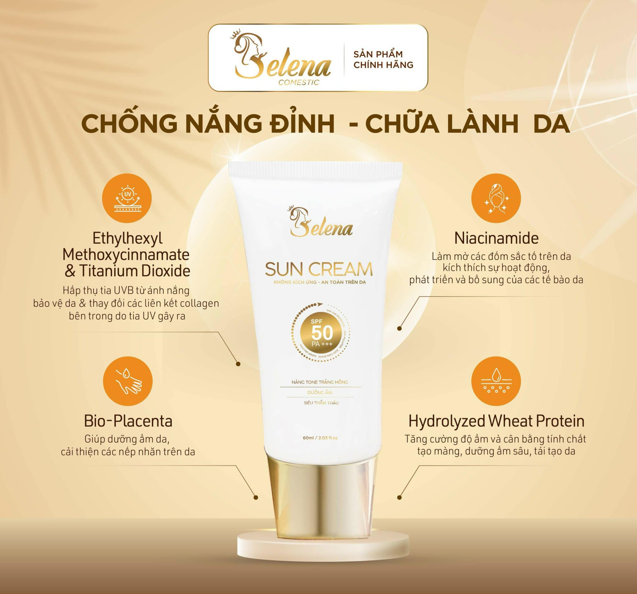 Kem chống nắng Sun Cream (50ml) - Ảnh 2
