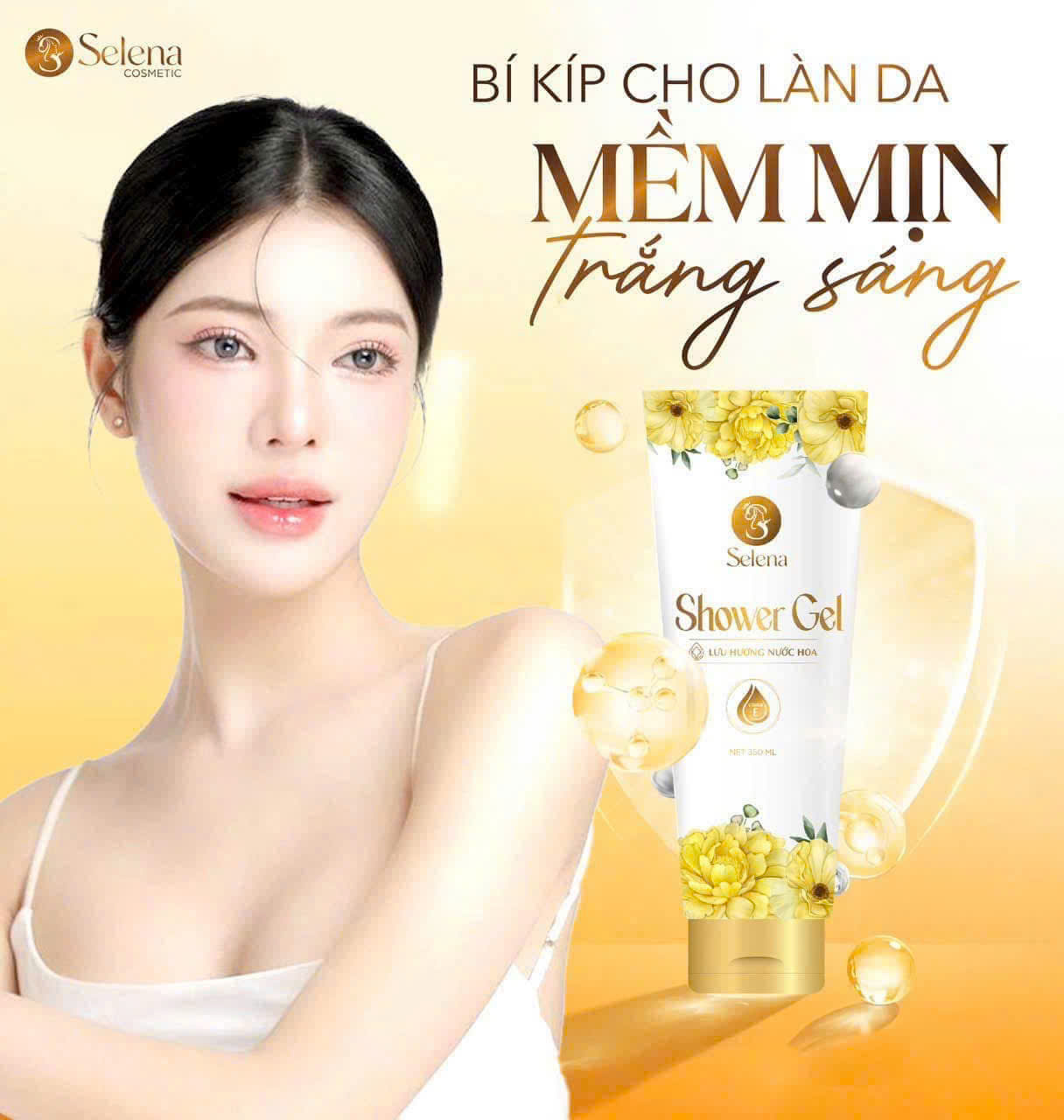 Sữa tắm hạt vitamin (350ml)